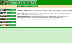 Professionalpetproducts.ca thumbnail