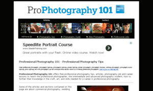 Professionalphotography101.com thumbnail