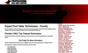 Professionalpooltableservices.com thumbnail