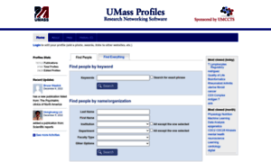 Profiles.umassmed.edu thumbnail
