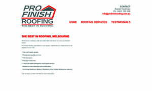 Profinishroofing.com.au thumbnail