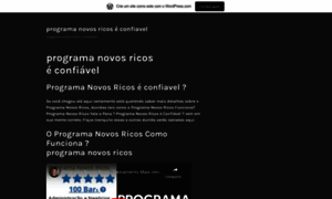 Programanovosricoseconfiavel.wordpress.com thumbnail