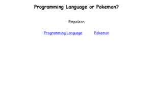 Programminglanguageorpokemon.com thumbnail