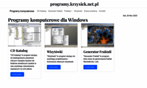 Programy.krzysiek.net.pl thumbnail