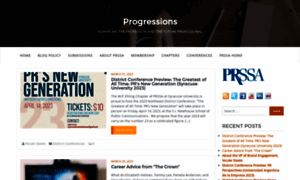 Progressions.prsa.org thumbnail
