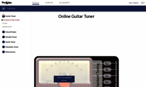 Proguitartuner.com thumbnail