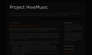 Project-hivemusic.blogspot.com thumbnail