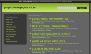 Projectmanagerjobs.co.za thumbnail