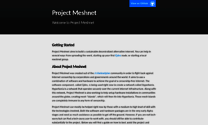 Projectmeshnet.github.io thumbnail