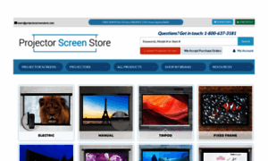 Projectorscreenstore.com thumbnail