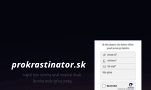 Prokrastinator.sk thumbnail