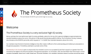 Prometheussociety.org thumbnail