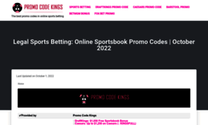 Promocodekings.com thumbnail