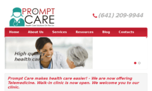 Promptcarehealthcare.com thumbnail