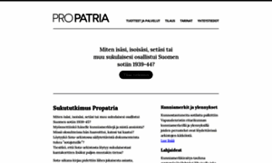 Propatria.fi thumbnail