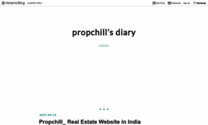 Propchill.hatenablog.com thumbnail