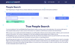 Propeoplesearch.com thumbnail