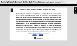 Propertydemand-goldengateproperties.blogspot.in thumbnail