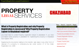 Propertyregistrationlawyerghaziabad.in thumbnail
