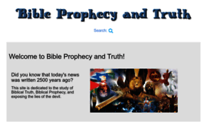 Prophecyandtruth.com thumbnail