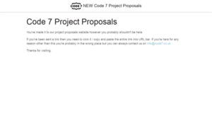 Proposal.code7.co.uk thumbnail