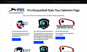 Proracquetballstats.com thumbnail