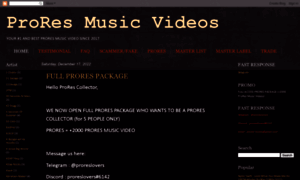 Proresmusicvideos.blogspot.com thumbnail