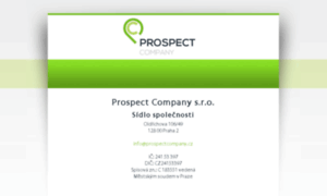 Prospectcompany.cz thumbnail