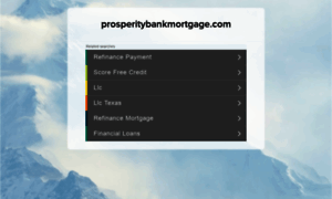 Prosperitybankmortgage.com thumbnail