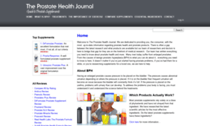 Prostatehealthjournal.com thumbnail