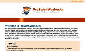 Proswimworkouts.com thumbnail