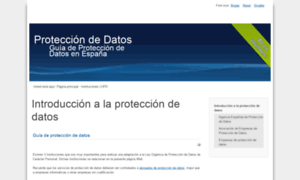 Proteccion-de-datos.net thumbnail