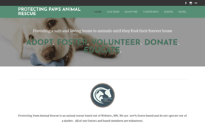 Protectingpawsanimalrescue.org thumbnail