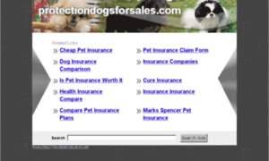 Protectiondogsforsales.com thumbnail