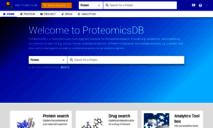 Proteomicsdb.org thumbnail