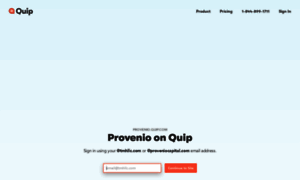 Provenio.quip.com thumbnail