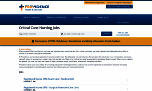 Providence-criticalcarenursing.jobs thumbnail