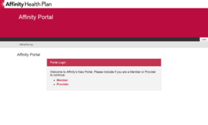 Providerportal.affinityplan.org thumbnail