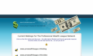 Prowealthleague.info thumbnail