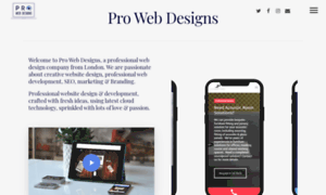 Prowebdesigns.co.uk thumbnail