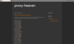 Proxy-heaven.blogspot.in thumbnail