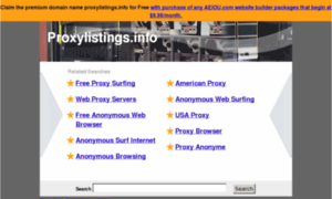 Proxylistings.info thumbnail