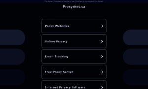 Proxysites.ca thumbnail