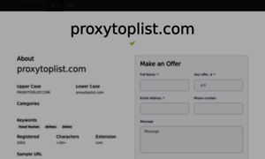 Proxytoplist.com thumbnail