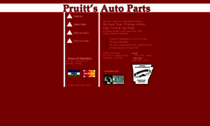 Pruittsautoparts.com thumbnail