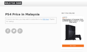 Ps4priceinmalaysia.com thumbnail