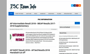 Pscexaminfo.in thumbnail