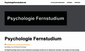 Psychologiefernstudium.de thumbnail