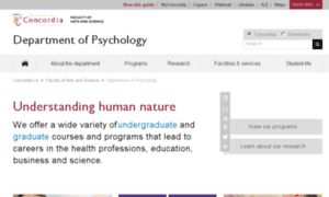 Psychology.concordia.ca thumbnail