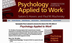 Psychologyappliedtowork.com thumbnail